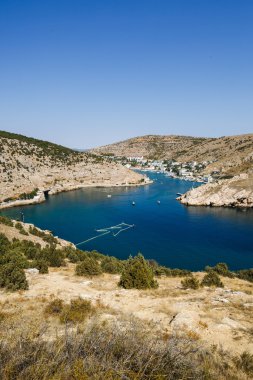 yün ile dağlarının görünümü