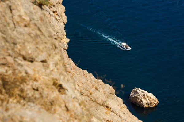 Vista sobre o barco de passageiros — Fotografia de Stock