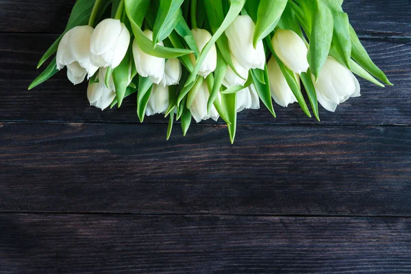 Bouquet di tulipano bianco — Foto Stock
