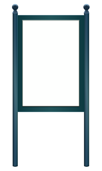 Beyaz arkaplanda boş çerçeveli boş pankart. vektör illüstrasyonu