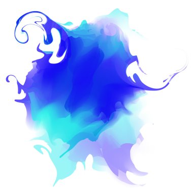 Vektör soyut suluboya lekesi