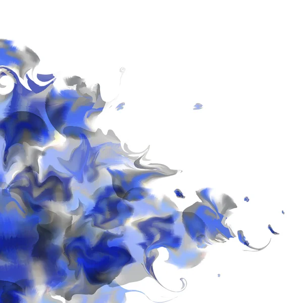 Blauer Aquarell-Hintergrund, Vektor-Illustration — Stockvektor