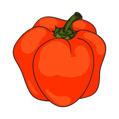 Turuncu renkli kırmızı biber