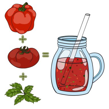 Vektör yaşam sağlıklı sebze güler yüzlü