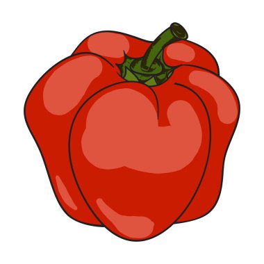 Kırmızı vektör kırmızı biber