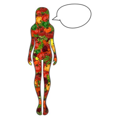 Sağlıklı yaşam konsepti, vektör