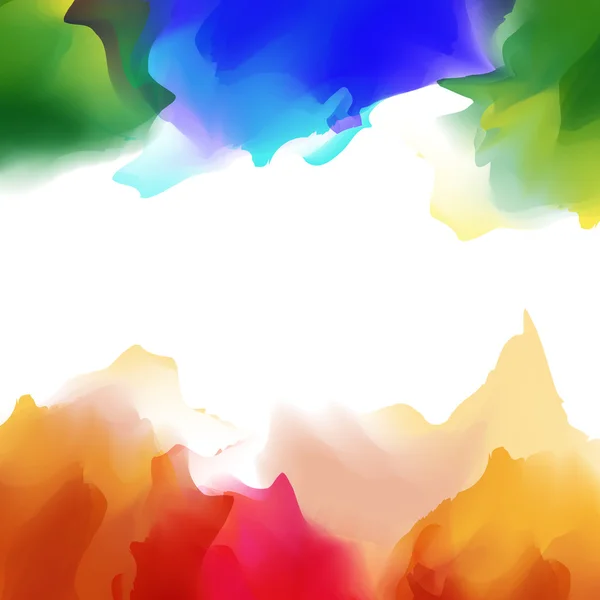 Aquarelle multicolore lumineuse art — Image vectorielle
