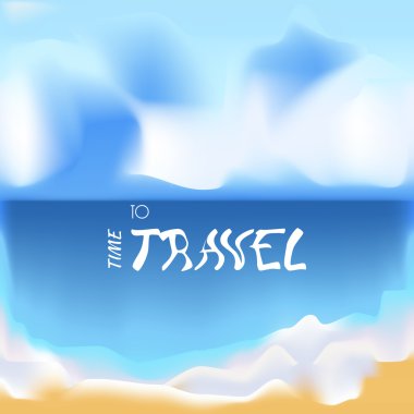 Seyahat, tatil arka plan, güneş ve plaj bulanıklık. 