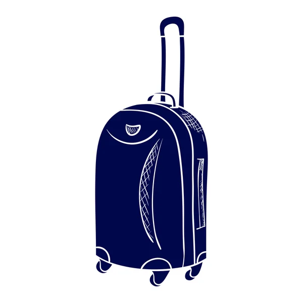 Icono de vector de color de la maleta — Vector de stock