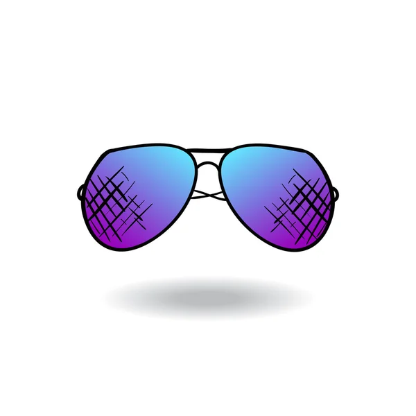 Illustration av solglasögon. Vektor — Stock vektor