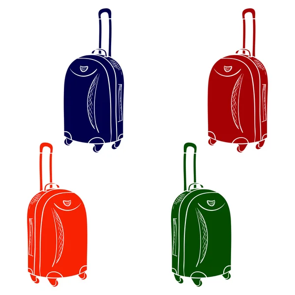 Icona vettoriale a colori della valigia — Vettoriale Stock
