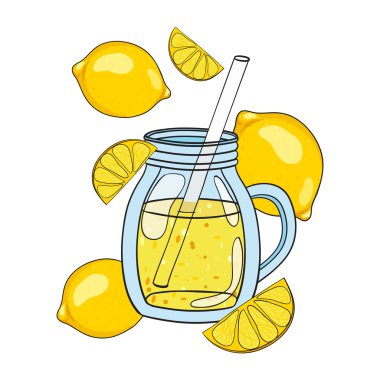 Vektör el güler yüzlü bir cam çizilen illüstrasyon