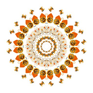 Soyut dairesel desen, vektör