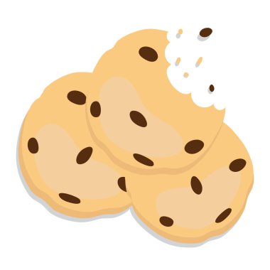 Vektör çerez çizgi film karakteri