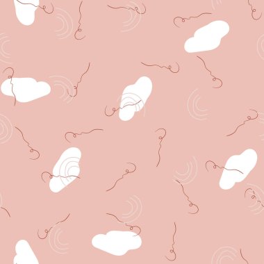 Doğa rengi, pastel vektör çizimi. Modern tek renkli arka plan. Moda soyut karalama kusursuz illüstrasyon. 