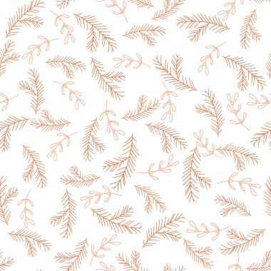 Modern tarzda moda turuncu kış şablonu. Basit tasarım, grafik öğe. Çiçek vektörü Xmas kutlaması