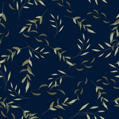 Elle çizilmiş suluboya tarzında doğal çiçek arkaplan deseni. Tropikal yaprak ve yaz çiçekleriyle taşıyıcı yapraklar. Botanik hipster, düğün kartları için sade ve sade baskı..