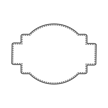 Klasik siyah çerçeve, her amaç için harika tasarım. Soyut sanat afişi, poster, tebrik kartı. Moda retro vektör süsleme şablonu. 