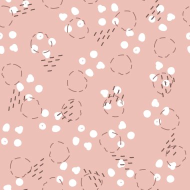 Moda soyut karalama kusursuz çizim. Doğa rengi, pastel vektör çizimi. Modern monokrom arkaplanı. 