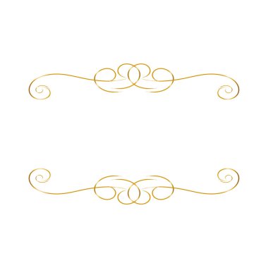 Klasik altın çerçeve, her amaç için harika tasarım. Soyut altın sanat afişi, poster, tebrik kartı. Moda retro vektör süsleme şablonu.