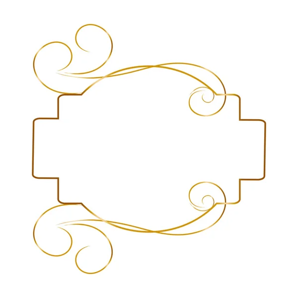 Vintage Złota Ramka Świetny Design Wszelkich Celów Abstrakcyjny Złoty Sztandar — Wektor stockowy