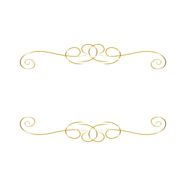 Moldura Dourada Vintage Ótimo Design Para Qualquer Finalidade Banner Arte — Vetor de Stock