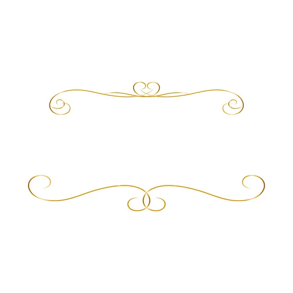 Vintage Gyllene Ram Bra Design För Alla Ändamål Abstrakt Guld — Stock vektor