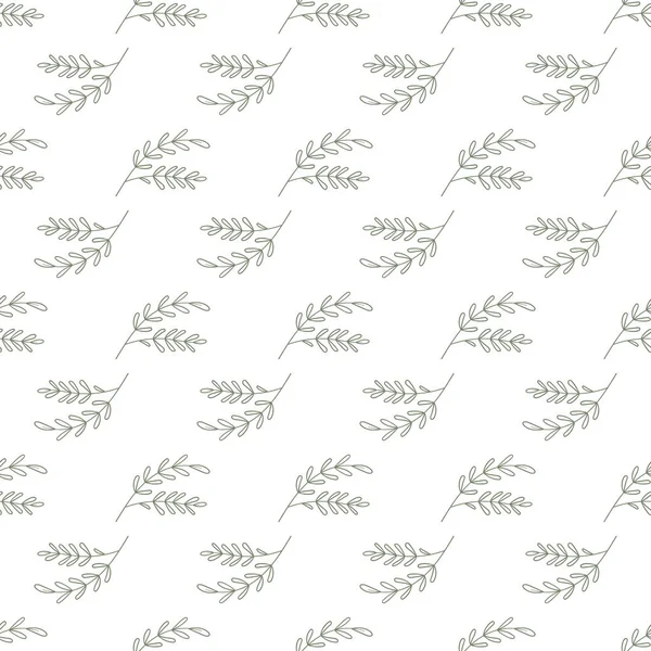 Природа Квіткового Фону Зелені Візерунок Руці Намальований Акварельний Стиль Векторне — стоковий вектор