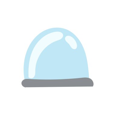 Cam kubbeli ve kar taneli sihirli kar küresi, mükemmel bir Noel tatili süsü..