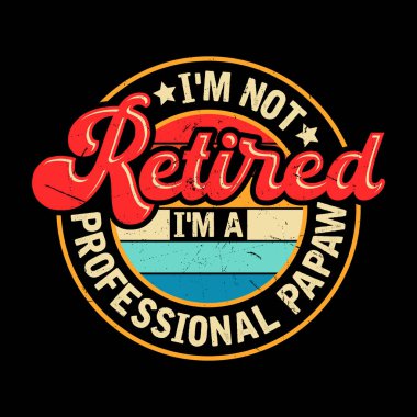 Resmi olarak Emekli Komik Emeklilik Tişörtü Tasarımı