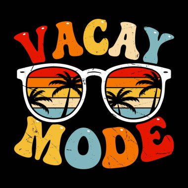 Yaz Tatili Modu Komik Yaz Tişörtü Tasarımı