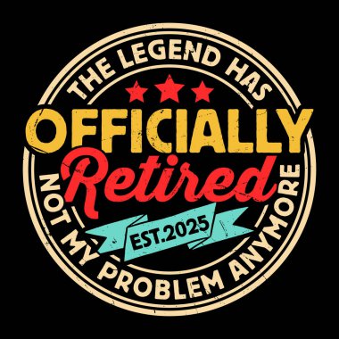 Emeklilik Partisi Kutlaması Komik Emekli Tişört Tasarımı