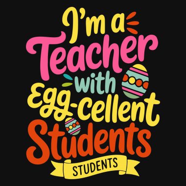 Öğretmen Aşığı Komik Paskalya Günü Tavşan Tişörtü Tasarımı