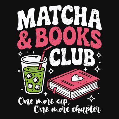 Matcha Yeşil Çay Aşığı Vintage Kiraz Çay Tişörtü Tasarımı