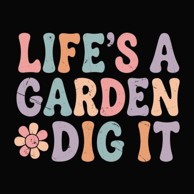 Komik Bahçıvan Vintage Bahçe Tişörtü Tasarımı