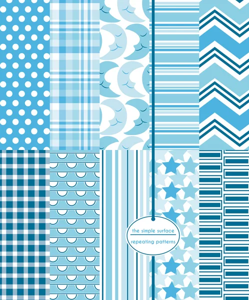 Moon & Stars Scrapbook Paper Royalty Free Stock Vectors