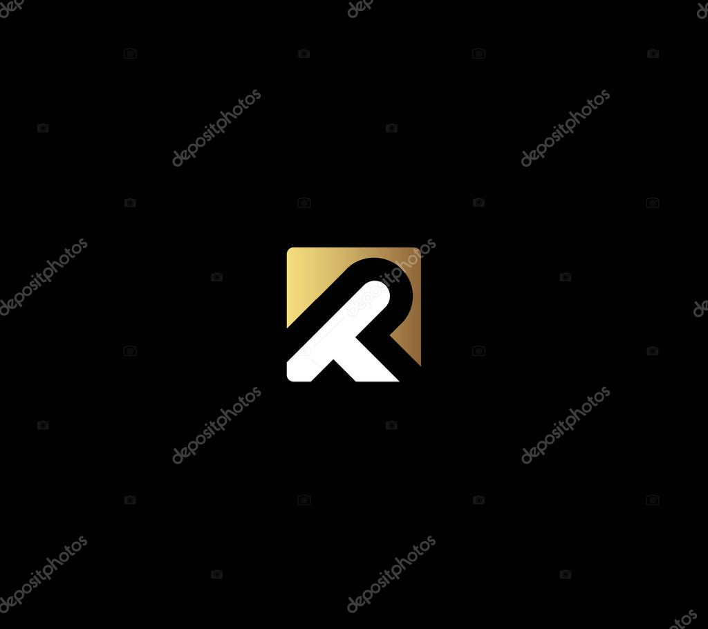 Letters TR or TP monogram with black background.