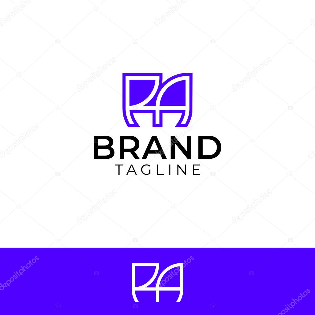 AR logo letter design on luxury background. RA logo monogram initials letter concept. AR icon logo design. RA elegant and Professional letter icon design on black background.