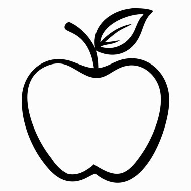 beyaz zemin üzerinde Apple illüstrasyon