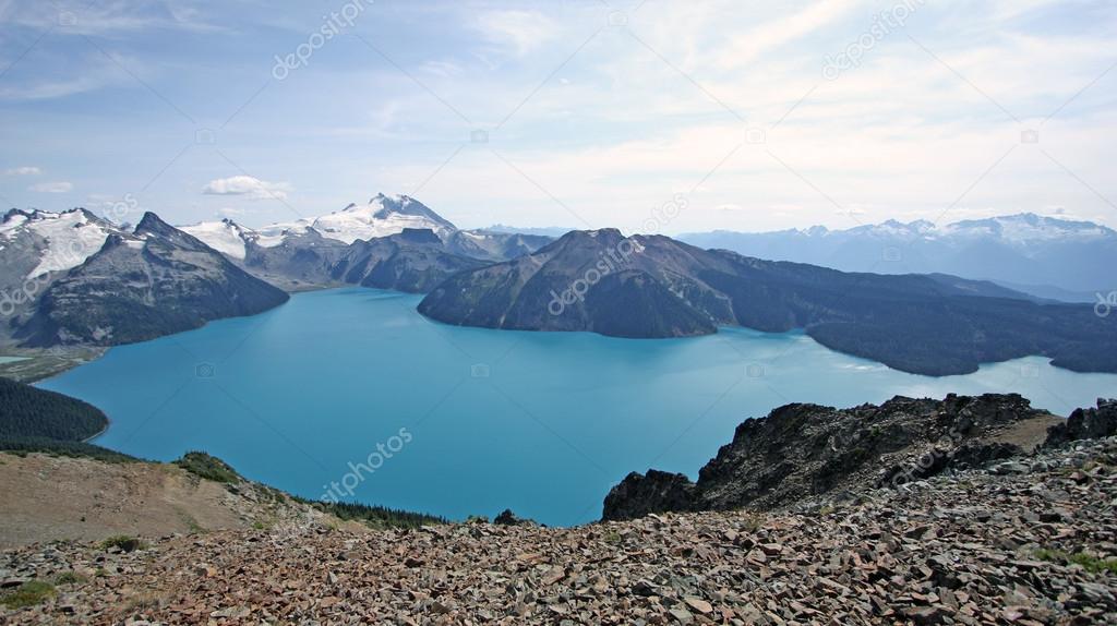 Beautiful Garibaldi Lake in Garibaldi Provincial Park.