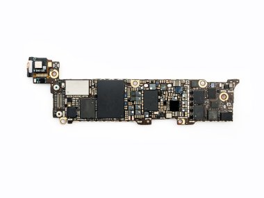 Smartphone devre kartını ayır, seçici odak