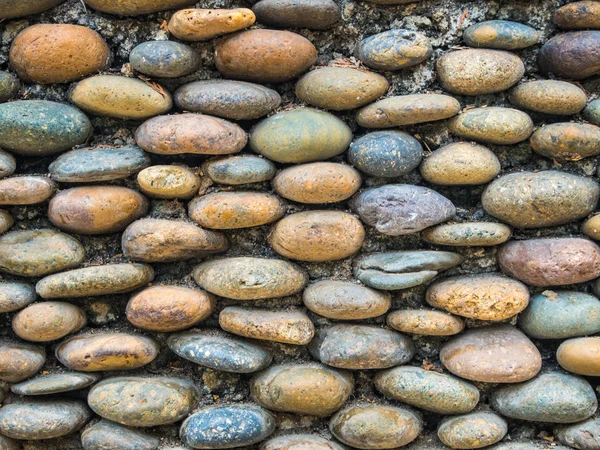 Bunt von flacher Steinmauer — Stockfoto