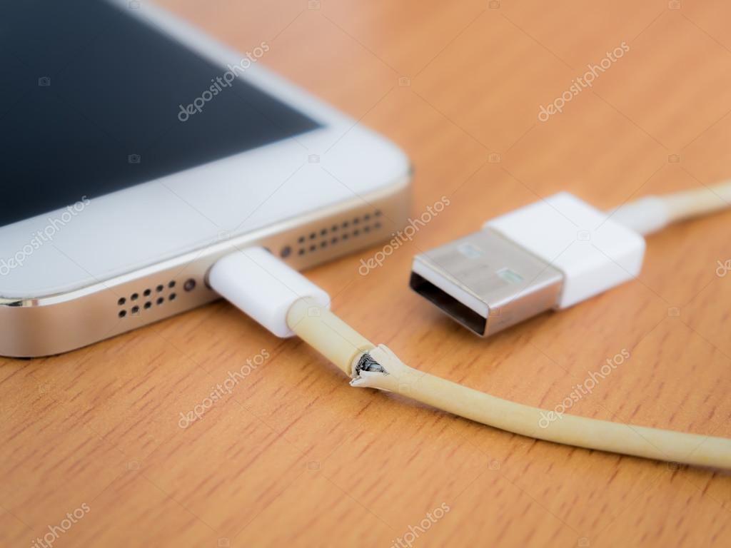 Usb C Iphone Charger Broken Broken Lightning Charger Damaged White