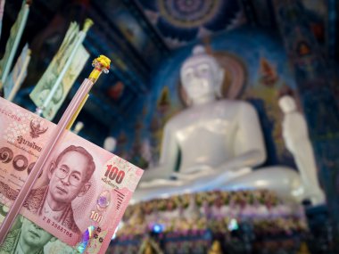 Buda heykeli ile hak için Tay banknot