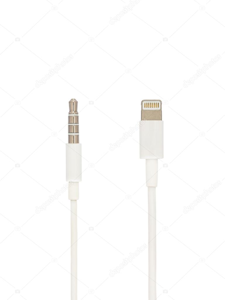 3.5 mm jack and lightning 8 pins