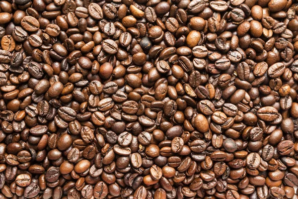 La textura de los granos de café — Foto de Stock