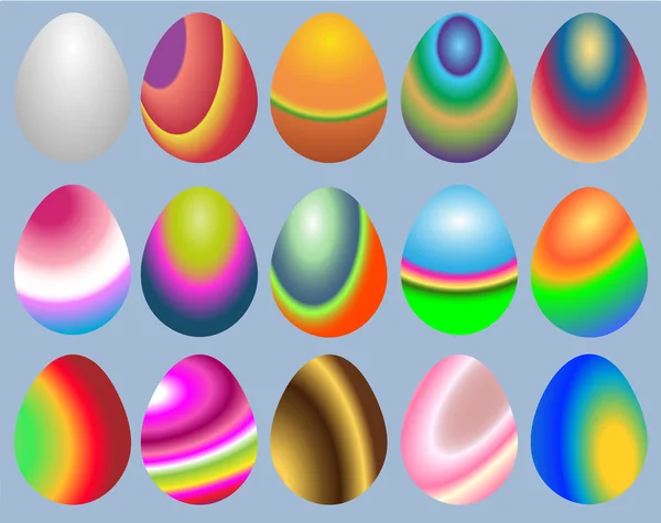 Huevos de Pascua. ilustración vectorial. — Vector de stock