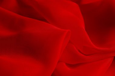 hassas kırmızı ipek kumaş