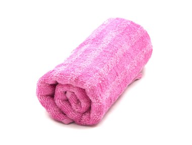 Pembe havlu Close-Up. 