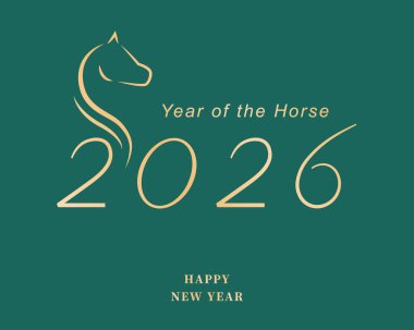 2026 Çin Yeni Yıl Şablonu. 